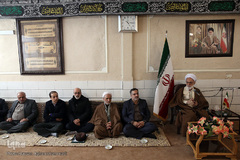 دیدار کاروان قرآنی انقلاب با آیت‌الله دری نجف‌آبادی، نماینده ولی فقیه در استان مرکزی و امام جمعه اراک