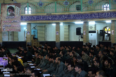 محفل انس با قرآن کاروان قرآنی انقلاب در حسینیه ثارالله پایگاه سوم دریایی سپاه بندر ماهشهر