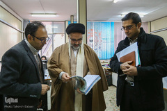 بازدید حجت‌الاسلام والمسلمین سیدمحمد نقیب، رئیس دانشگاه علوم و معارف قرآن کریم از ایکنا