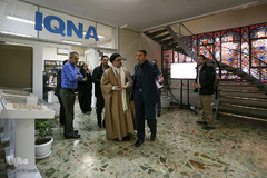 بازدید حجت‌الاسلام والمسلمین سیدمحمد نقیب، رئیس دانشگاه علوم و معارف قرآن کریم از ایکنا