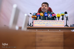 رمضان شریف رییس کارگروه‌ سپاه و بسیج در نشست خبری چهلمین سالگرد پیروزی انقلاب اسلامی 