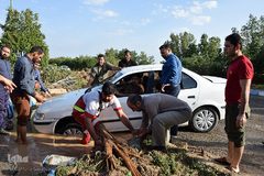 وضعیت مناطق سیل زده در خوزستان