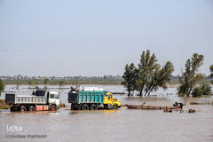 وضعیت مناطق سیل زده در خوزستان