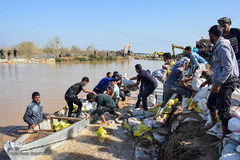 وضعیت مناطق سیل زده در خوزستان
