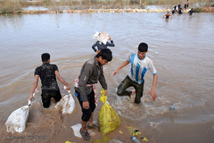 وضعیت مناطق سیل زده در خوزستان