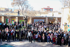 گلباران بیت حضرت امام(ره) در خمین