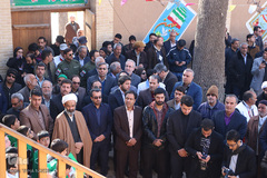 گلباران بیت حضرت امام(ره) در خمین