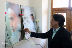 گلباران بیت حضرت امام(ره) در خمین