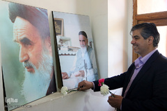 گلباران بیت حضرت امام(ره) در خمین