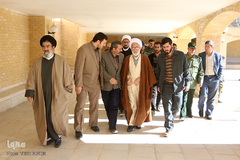 گلباران بیت حضرت امام(ره) در خمین