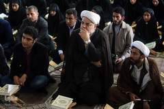 کاروان قرآنی انقلاب در دبیرستان عشایری شبانه روزی عفاف شهرستان عنبرآباد