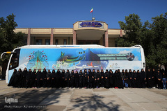 کاروان قرآنی انقلاب در دبیرستان عشایری شبانه روزی عفاف شهرستان عنبرآباد