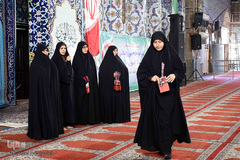 تجمع بانوان انقلابی در مصلی اهواز