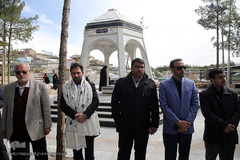 کاروان قرآنی انقلاب در آرامستان متقین بیرجند