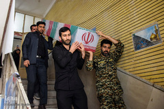 تشییع پیکرهای ۷ شهید گمنام در اهواز