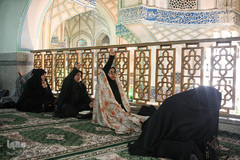 مراسم عزاداری شهادت حضرت زهرا(س) در حرم عبدالعظیم حسنی(ع)