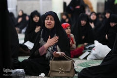 مراسم عزاداری شهادت حضرت زهرا(س) در حرم عبدالعظیم حسنی(ع)