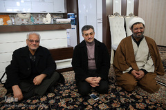 عیادت اعضای کاروان قرآنی انقلاب از استاد وحید مجتهدزاده، پیشکسوت قرآنی 