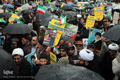 کاروان قرآنی انقلاب در راهپیمایی یوم الله 22بهمن شاهرود