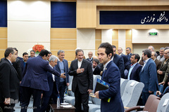 ورود اسحاق جهانگیری، معاون اول رییس جمهور به مراسم یکصدمین سال تاسیس دانشگاه خوارزمی