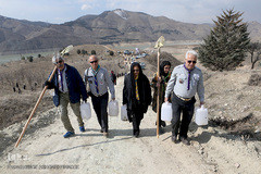 آیین درختکاری در پارک جنگلی  سد«لتیان» در شمال شرق استان تهران