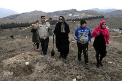 آیین درختکاری در پارک جنگلی  سد«لتیان» در شمال شرق استان تهران