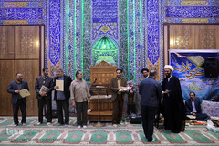 مراسم تجلیل از خادمین مجمع قاریان شهر ری در مسجد جامع المهدی (عج) دولت آباد