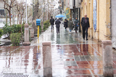 اولین باران بهاری در تهران