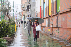 اولین باران بهاری در تهران