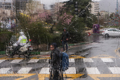 اولین باران بهاری در تهران