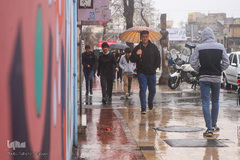 اولین باران بهاری در تهران