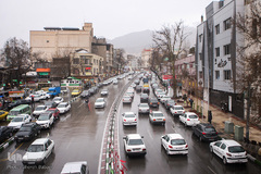 اولین باران بهاری در تهران