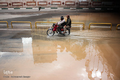 بالا آمدن سطح آب رودخانه کارون