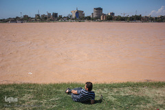 بالا آمدن سطح آب رودخانه کارون