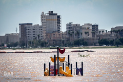 بالا آمدن سطح آب رودخانه کارون