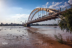 بالا آمدن سطح آب رودخانه کارون