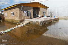 دوازدهمین روز سیل در «آق‌قلا»