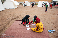 امداد فرهنگی به کودکان در مناطق سیل‌زده خوزستان