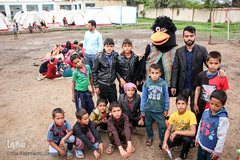 امداد فرهنگی به کودکان در مناطق سیل‌زده خوزستان