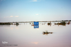 روستاهای گرفتار در سیل منطقه بامدژ