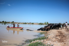 روستاهای گرفتار در سیل منطقه بامدژ