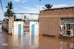 روستاهای گرفتار در سیل منطقه بامدژ