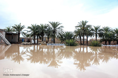 روستاهای گرفتار در سیل منطقه بامدژ