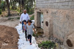 سیل در روستاهای غزاویه