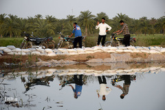 سیل در روستاهای غزاویه