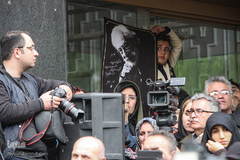 آیین تشییع پیکر جمشید مشایخی