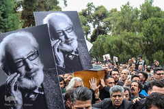 آیین تشییع پیکر جمشید مشایخی