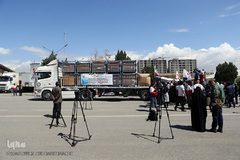 مراسم تحویل کمک‌های بشردوستانه آلمان برای سیل‌زدگان ایران
