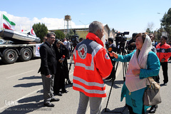 مراسم تحویل کمک‌های بشردوستانه آلمان برای سیل‌زدگان ایران