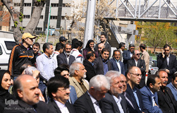 مراسم گلریزان جامعه ورزش برای کمک به مردم سیل‌زده